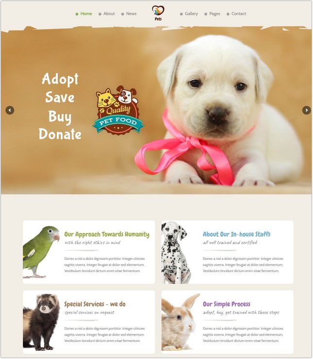 Pet World - Pet Sitter and Pet Shop, Animal Care PHP Theme