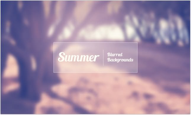 Summer Blurred Backgrounds Set