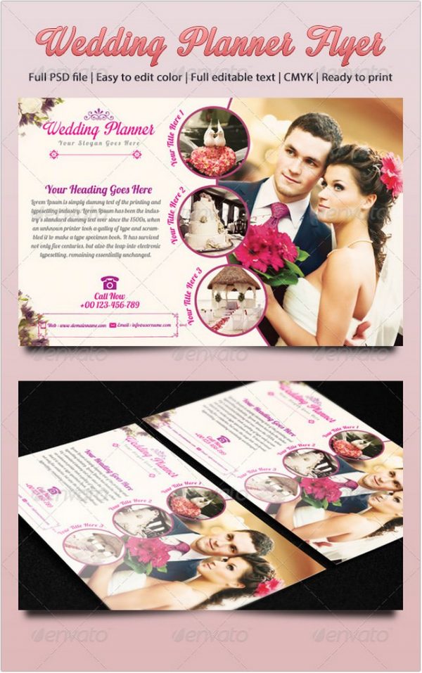 22+ Awesome Wedding Planner Flyer Template & Designs PSD, AI