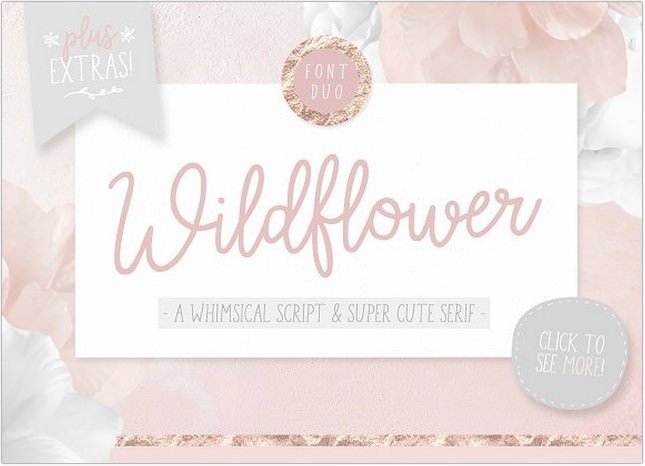 Wildflower Font Duo