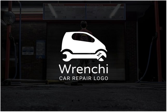 Wrenchi Auto Repair Service Logo