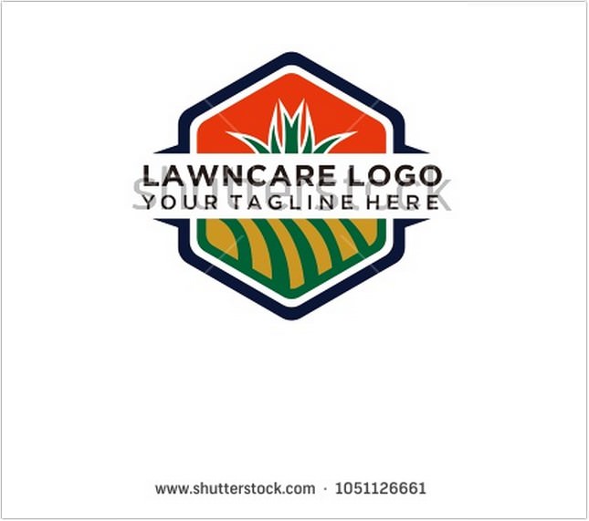 lawn care logo vector