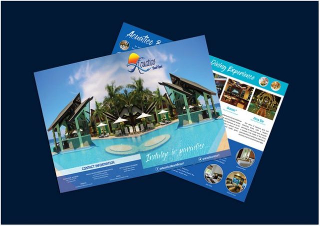 Beach Resort Bi-fold Brochure