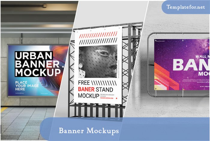 Download 40 Best Banner Mockups Psd Templates 2020 Templatefor PSD Mockup Templates
