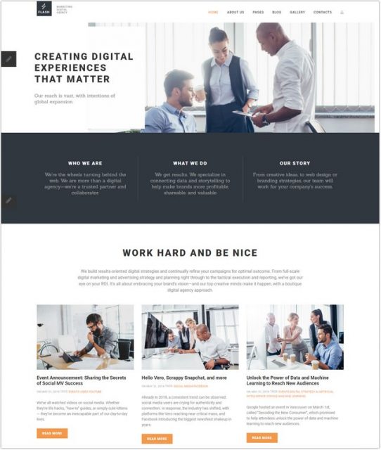 15+ Top Digital Marketing Agency Website Templates & Themes 2018 ...