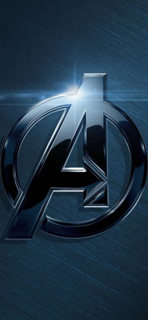 1125 × 2436 Avengers Logo iPhone XS Wallpaper