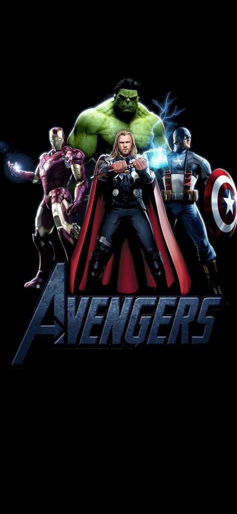 1125 × 2436 Team Avengers HD iPhone X wallpaper