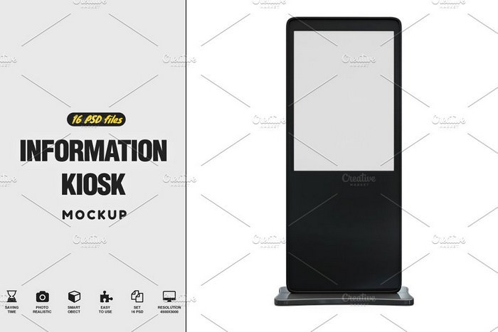 Download 13 Best Kiosk Mockups For Effective Presentation 2020 Templatefor PSD Mockup Templates