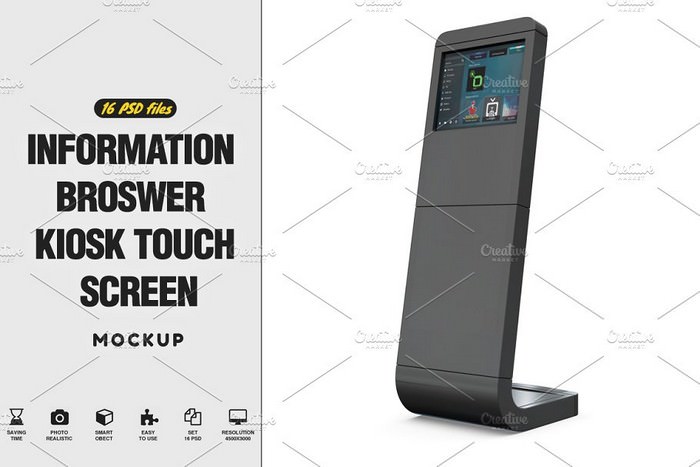 Download 13 Best Kiosk Mockups For Effective Presentation 2020 Templatefor PSD Mockup Templates