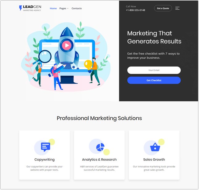 Marketing Agency Multipage HTML5 Website Template