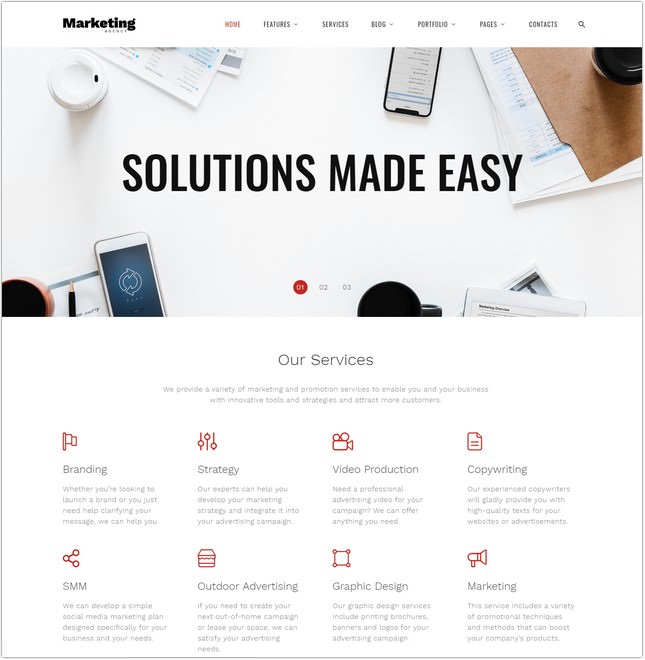 Marketing Agency - Responsive Multipage Website Template