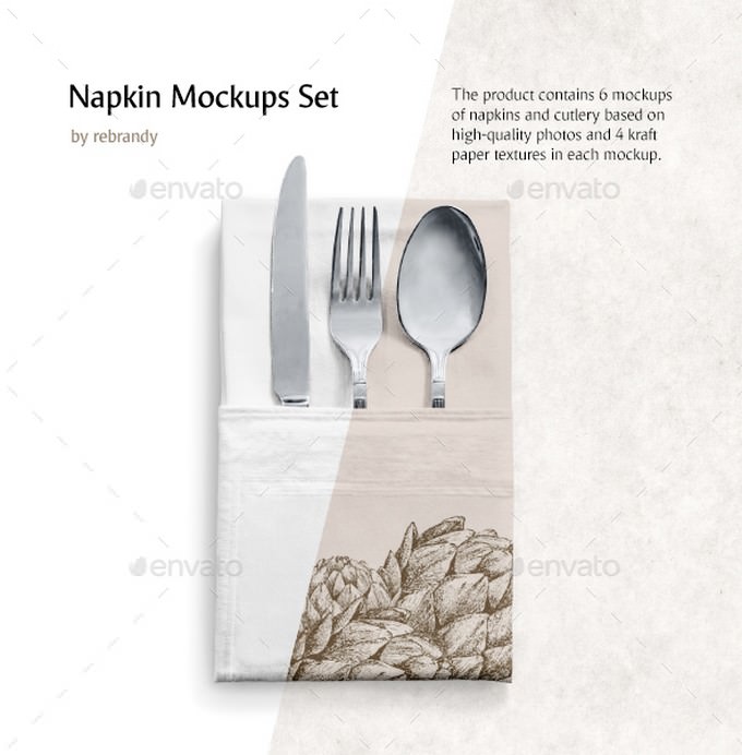 Napkin Mockups Set