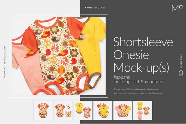 Download 25+ Best Baby Onesie / Bodysuit PSD Mockup To Grab ...