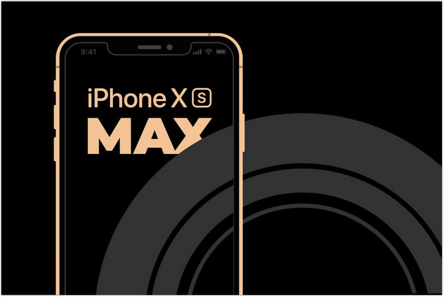 iPhone XS MAX mockup psd