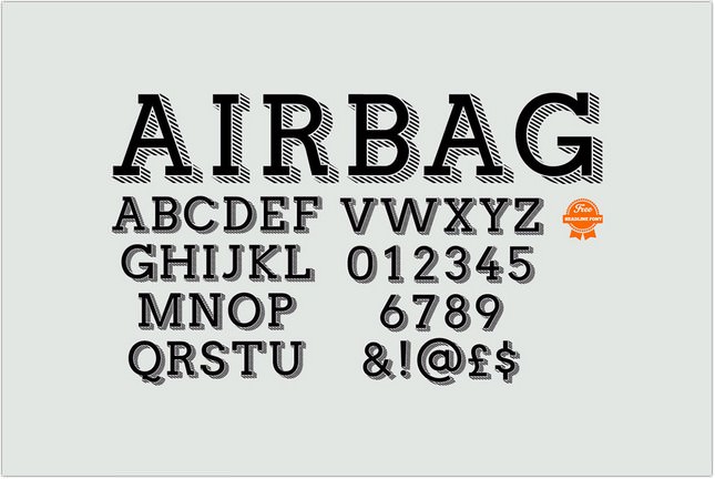 Airbag Typeface