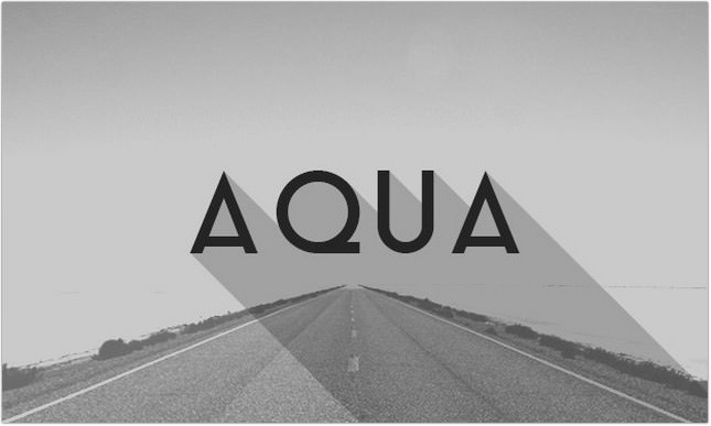 Aqua Free Font