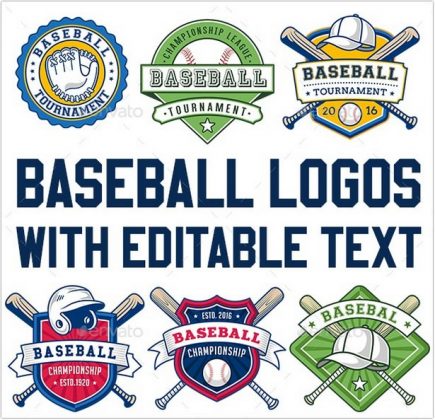 15+ Best Baseball Logo Templates – PSD, AI Format 2018 - Templatefor