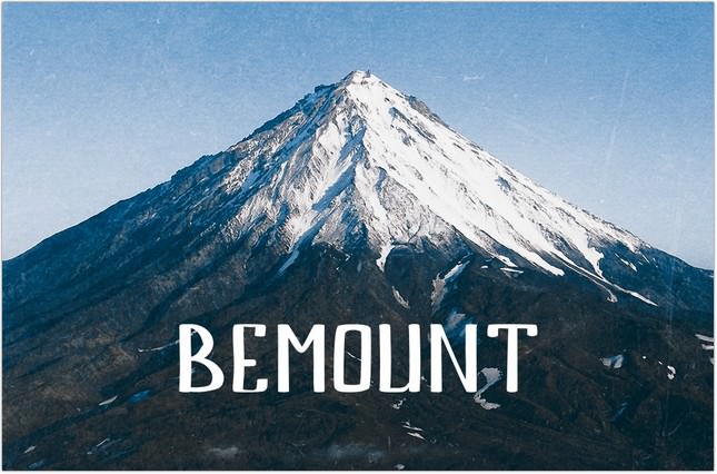 Bemount Free Font download 