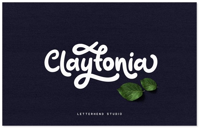 Claytonia Bold Script - Premium Font