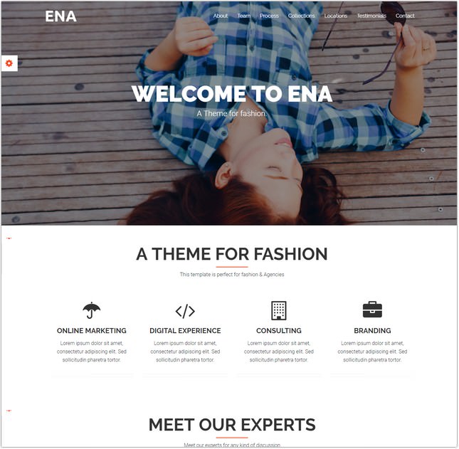 One Page Bootstrap Theme