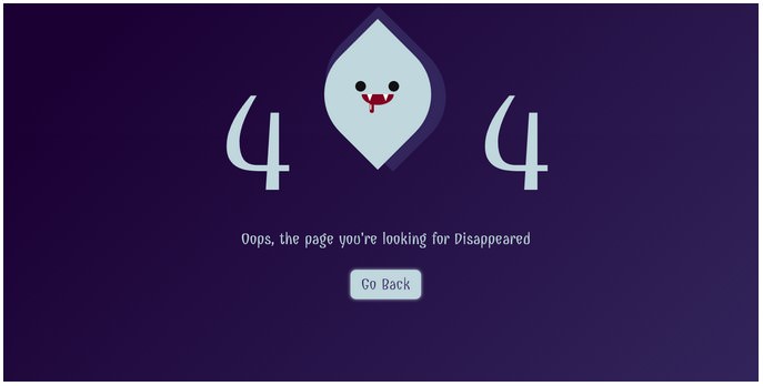 Error Page 404 vampire CSS Pure
