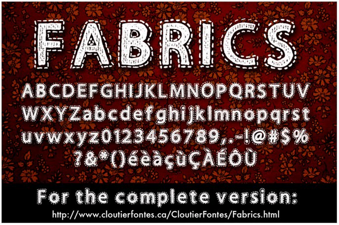 Fabrics Font