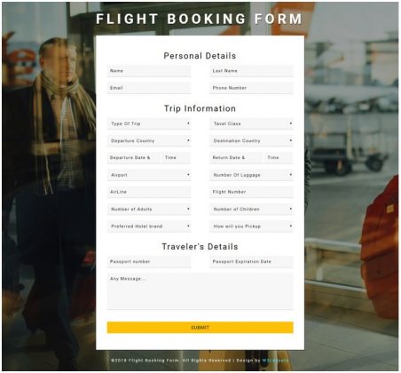 22+ Best Free Booking Form Templates (2018) - Templatefor