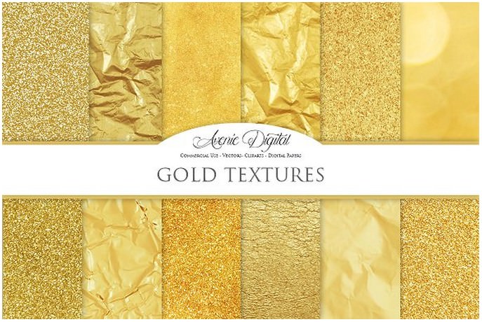 Gold Foil Textures - Golden Papers