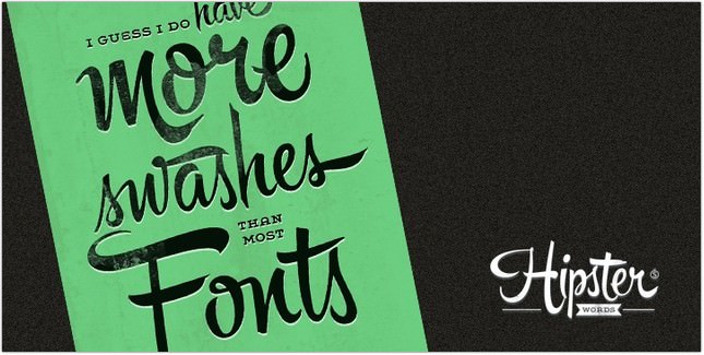 Hipsters Love Fonts