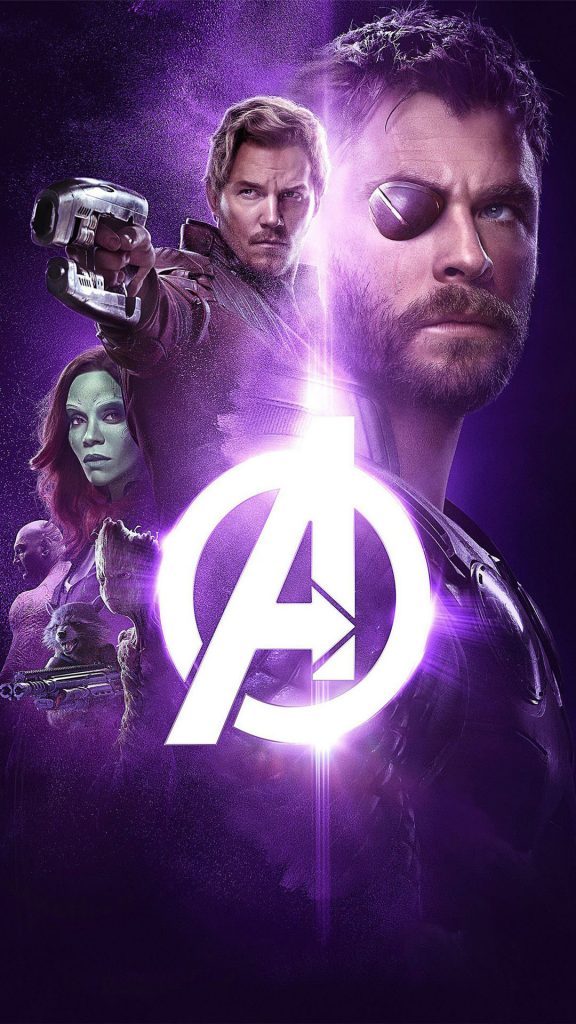 1080 × 1920 Purple Avengers HD iPhone wallpaper