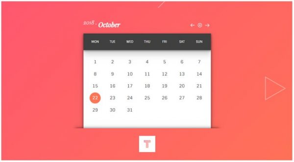 25+ Best CSS Calendars For Websites - Templatefor