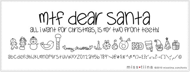 MTF Dear Santa free font