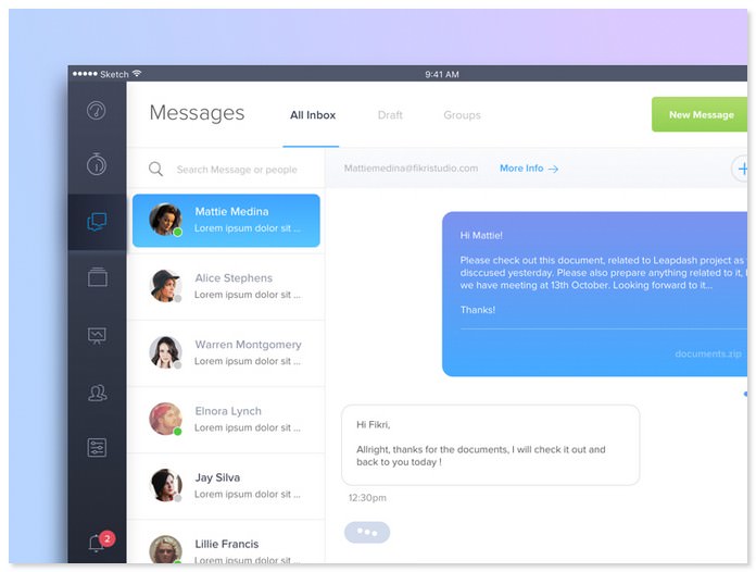 Messages Chat Ui
