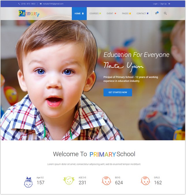 Primary HTML Template
