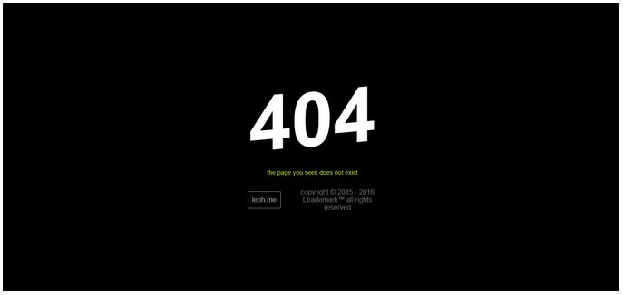 Responsive Simple 404 Page