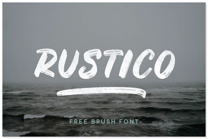 Rustico Free Bold Brush Font