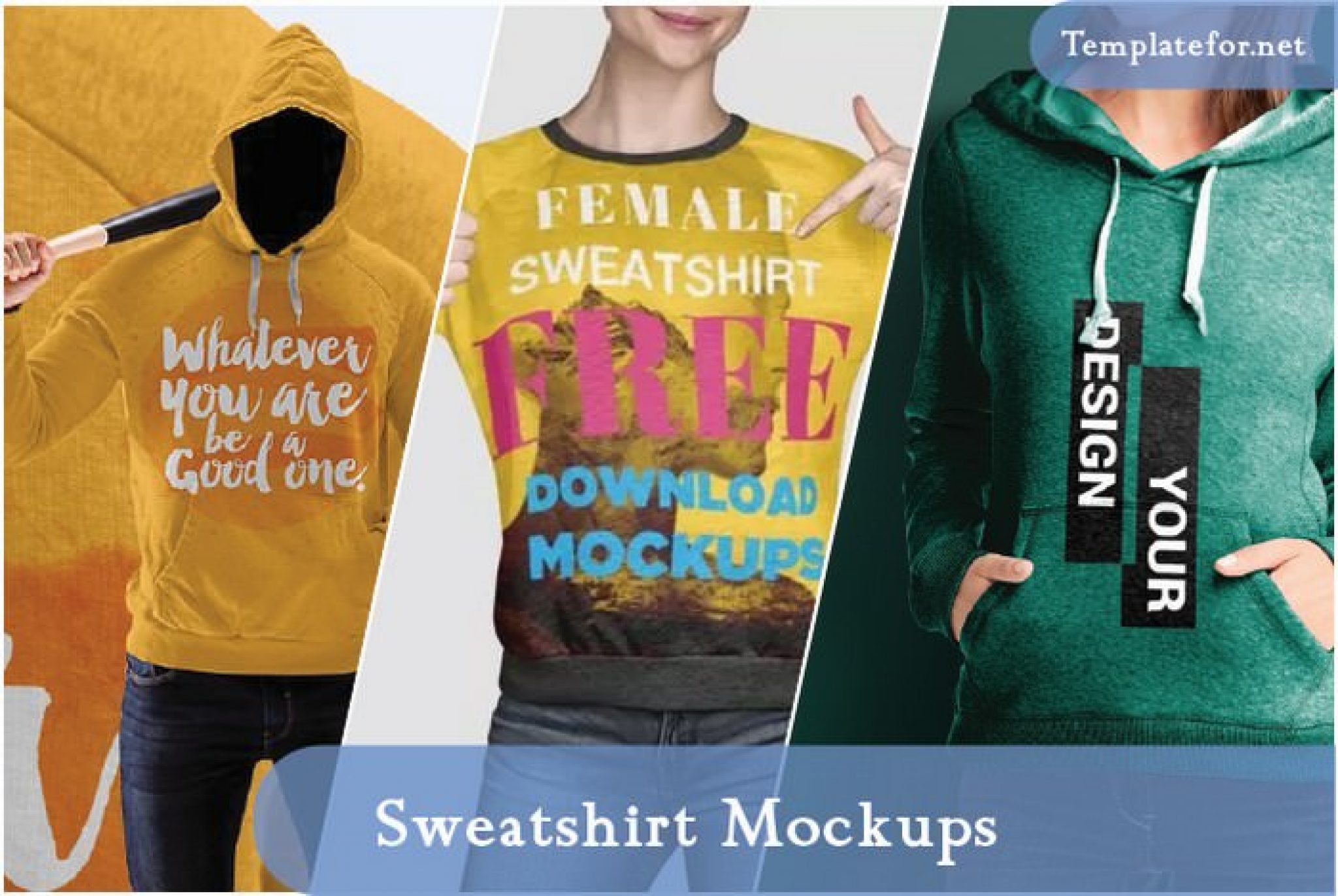 30 Top Sweatshirt Mockup Templates 2024 - Templatefor