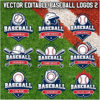 15+ Best Baseball Logo Templates – PSD, AI Format 2018 - Templatefor