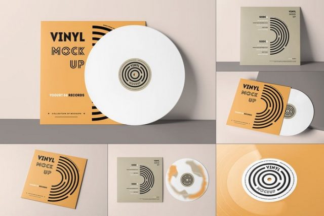 30+ Cool Vinyl Mockups PSD Templates 2020 - Templatefor