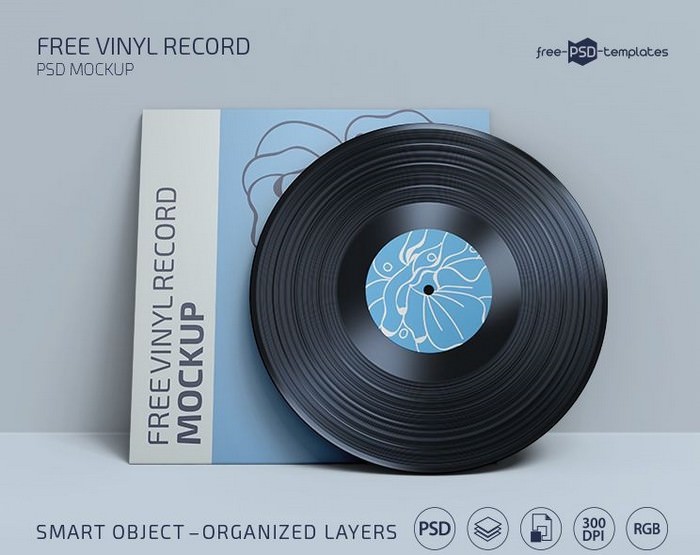 Vinyl Record Mockup Template