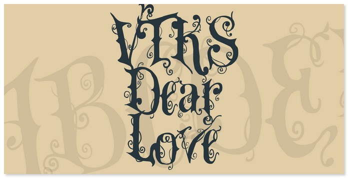 Vtks Dear Love Font