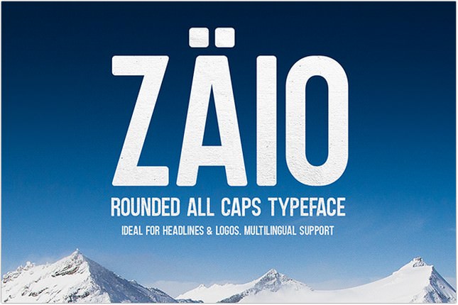 Zaio Rounded Font