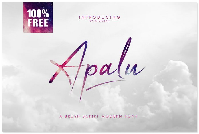 Apalu Brush Script Free