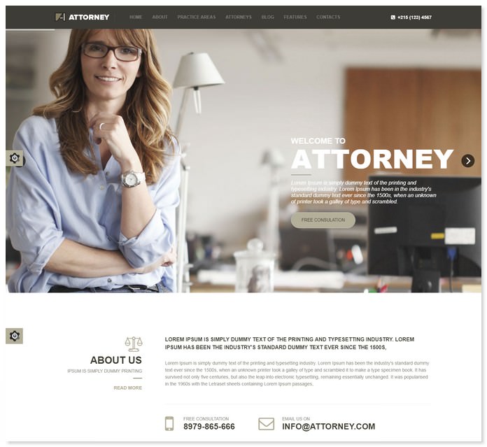 Attorney - Lawyer & Attorney HTML5 Template