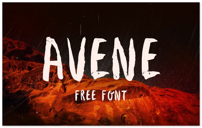 Avene Free Brush Font