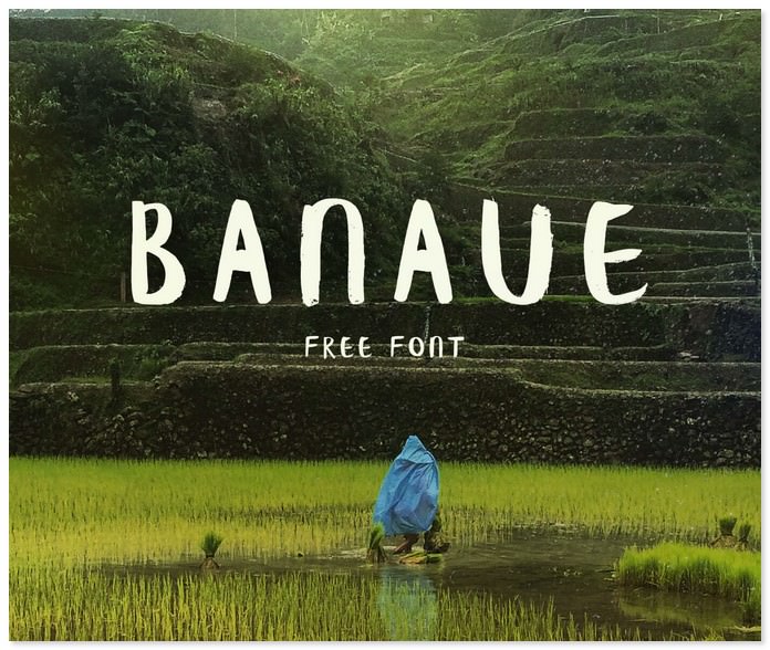 Banaue Free Brush Font