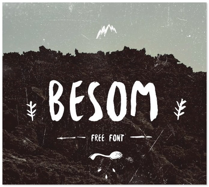 Besom - Free Brush Font