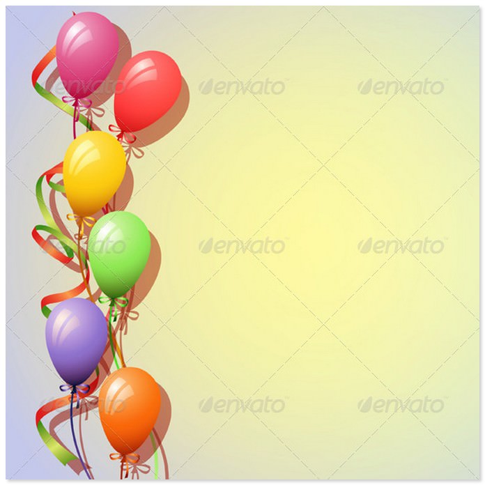 Birhtday Balloons Background