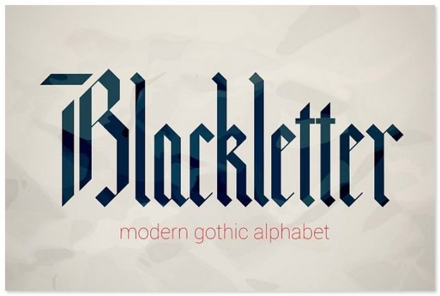 thin gothic fonts