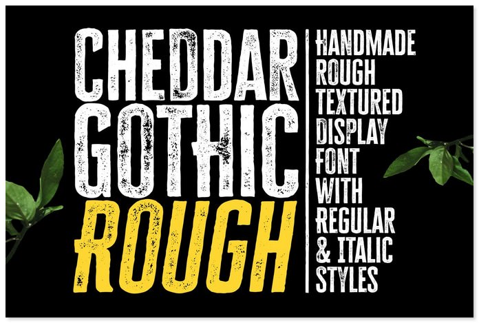 Cheddar Gothic Rough Font